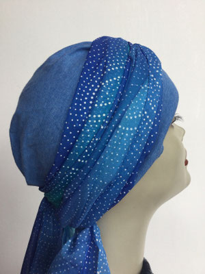 So 29zac - Turban Nizza mit Schlaufe - sprudelndes Wasser