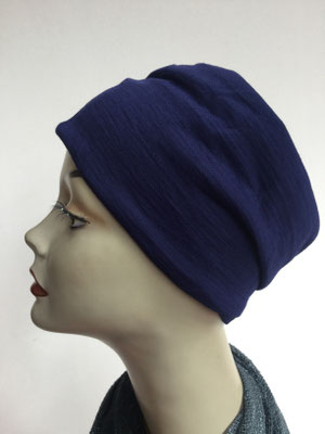 Wi 10 - Beanie genäht - dunkelblau - Kopfbedeckung kaufen