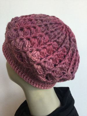 Wi 59 l - Artischocke gehäkelt - vieux rose