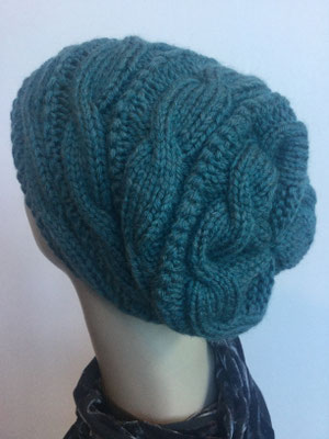 Wi 129z - Wintermodelle - Beanie gestrickt - helles Petrol