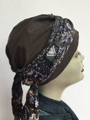So 29g - Turban Nizza mit Schlaufe - braun