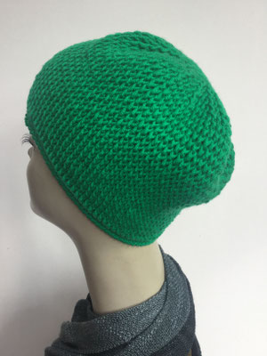 Wi 86 - Kopfbedeckung kaufen - Wintermodelle - Melone gehäkelt - grün