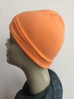 G29f - Kopfbedeckungen kaufen - Baumwollchäppli fest - orange