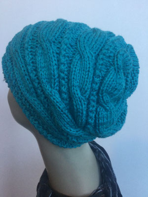 Wi 129v - Wintermodelle - Beanie gestrickt - türkis