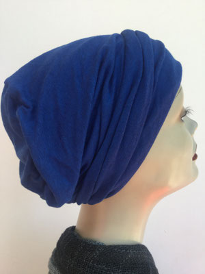 So 16 - Hutmodell Beanie (doppelte Stofflage) - uni Kobaltblau
