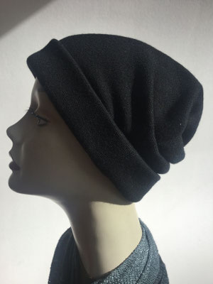 Wi 37 - Turban "Nizza" ohne Schlaufe - schwarz - Kopfbedeckung kaufen