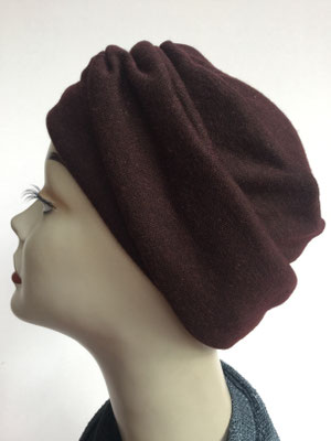Wi 15 - Beanie genäht - dunkelbraun - Kopfbedeckung kaufen 