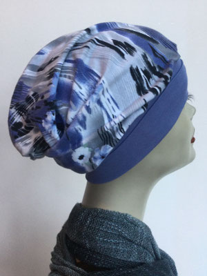 So 69n - Chemochäppli kaufen - Beanie  Schlumpfmütze einfach - Jeans abstrakt