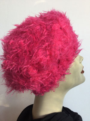 Wi 59y - Artischocke gehäkelt - flauschiges Pink