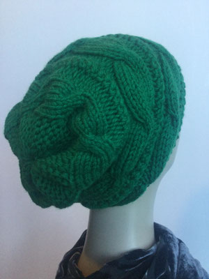 Wi 129z - Wintermodelle - Beanie gestrickt - Flaschengrün