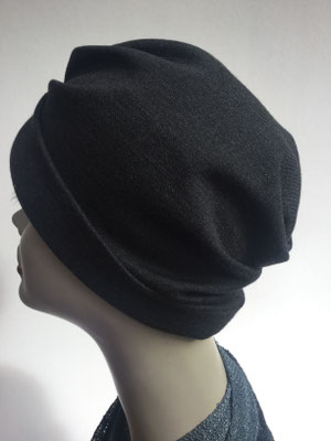 Wi 34 - Turban "Nizza" ohne Schlaufe - anthrazit - Kopfbedeckung kaufen