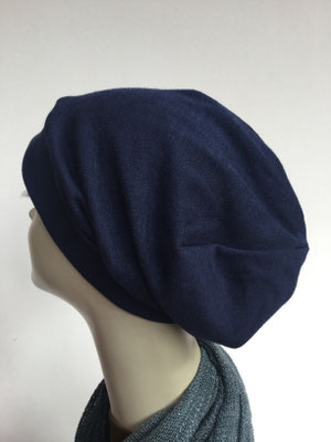 Wi 16 - Beanie genäht - dunkelblau - Kopfbedeckung kaufen 