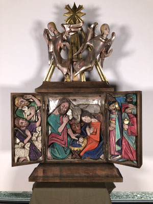 Krippen-Triptychon, Rudolf Millonig, 1987, Innsbruck