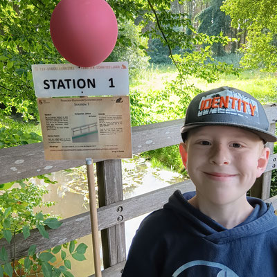 Station 01 Holzperlen zählen