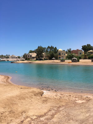 Blick von Hamadis Villa über die Lagune