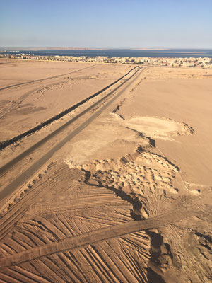 Anflug auf Hurghada