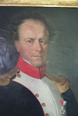 François Michaud (1784-1863), beau-frère du colone, capitaine dans l'armée impériale, chevalier de la légion d'honneur. (Collection privée) 