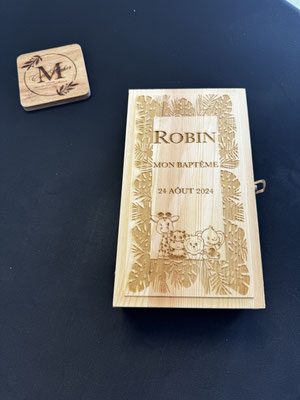 Marina CréaMaker - gravure sur boite en bois