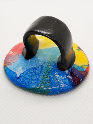 sweet marble cake II / Rückseite, getaucht, Farbe auf Acrylbasis mit synthetischer Galle