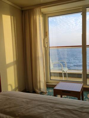 Morgensonne in meiner Kabine 8172