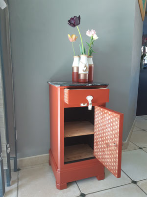 Rénovation Déco & Corinnerie(s) | #Après Intérieur brut pochoir Asanoha Éléonore Déco