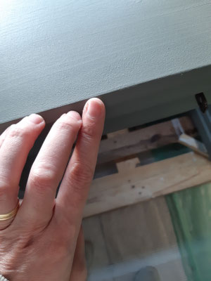 Détails plateau bureau administration effet veinages