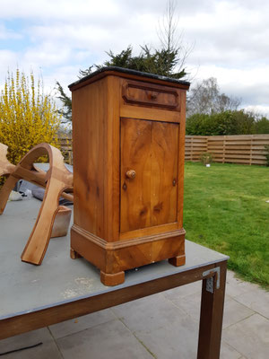 Rénovation Déco & Corinnerie(s) | #Avant #Chevet style Louis Philippe plateau marbre