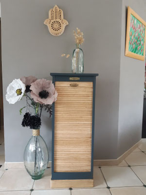 Rénovation Déco & Corinnerie(s) | #Après Classeur Bois Rideau Réalisation Déco & Corinnerie(s) pour Mme M.