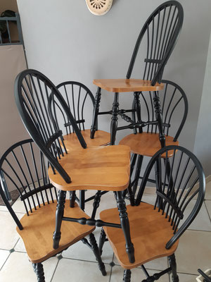 Rénovation chaises Windsor