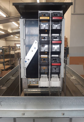 Der Unterflurverteiler wird im Schacht installiert und ist im Bedarfsfall über die Schachtabdeckung zugänglich. 