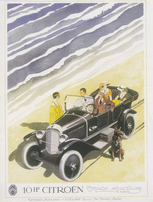Affische Citroën uit 1925.