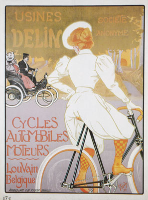 Affiche van G. Gaudy voor Delin uit 1898.