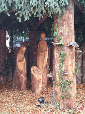 Krippenfiguren am Fischmarktplatz Rapperswil