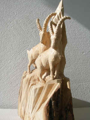 Steinbock Lindenholz