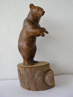 Braunbär Schnitzerei