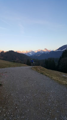 Blick  zurück zum Nebelhorn