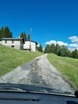 gehts halt mit dem Auto hoch - pfff!