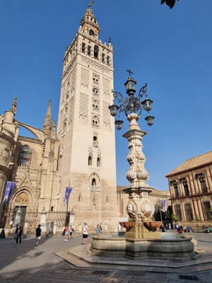 Glockenturm der Kathedrale, die Giralda, war einst ein Minarett