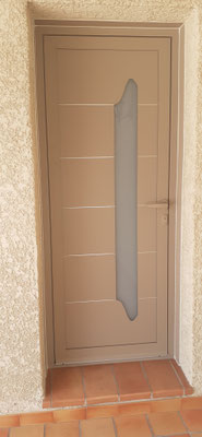 porte d'entrée aluminium originale