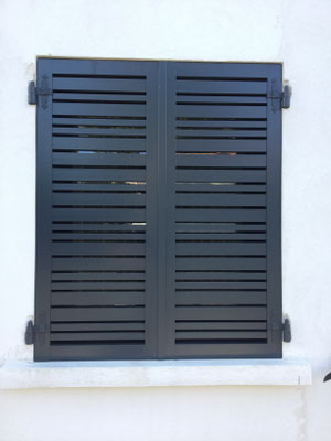 volet contemporain aluminium