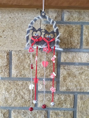 idée déco noël animaux, suspension noël, accessoire déco de noël, bricolage et idées créatives