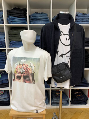 Impressionen aus dem Sortiment für Herren T-Shirt und Fleecejacke