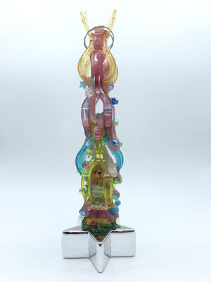 22 Labourer  8.5cm x 8.5cm x 28cm  Mixed Media  2020