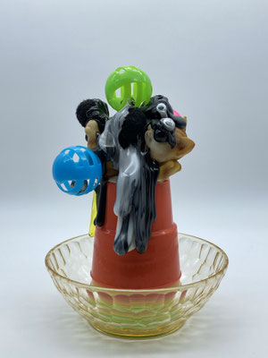 134 Soda Fountain  14.5cm x 14.5cm x 20cm  Mixed Media  2020