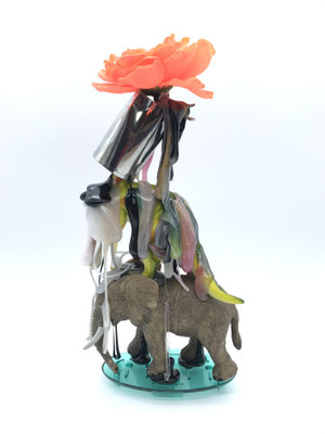 83 Zoo  12cm x 9cm x 24cm  Mixed Media  2020