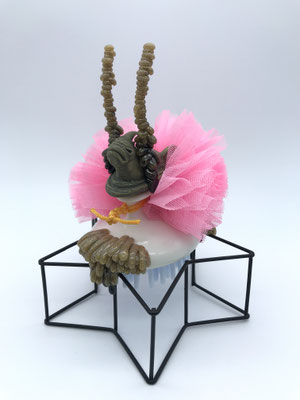 33 Blindfolded  14cm x 14cm x 17.5cm  Mixed Media  2020