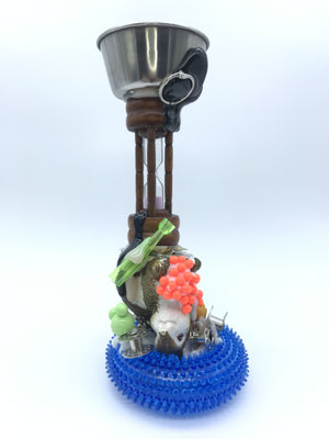 43 Dance Battle Clown  13cm x 9cm x 23cm  Mixed Media  2020