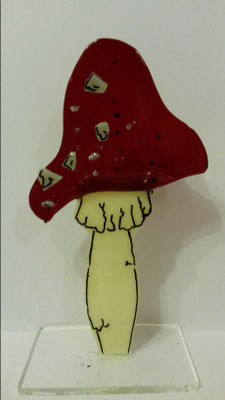 Glasdeko "Pilz"