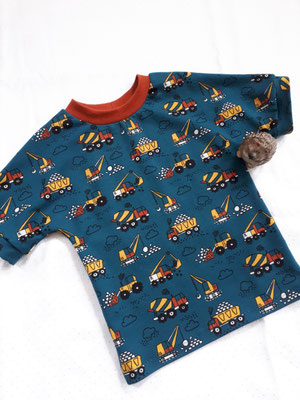 Kurzarmshirt "Bauwagen", French Terry, Gr. 98, Preis 21,00 €,   Bestell-Nr. 21024