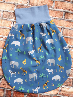 Sommer-Wendepucksack "Zootiere", Länge incl. Bund 50 cm, , innen wie unter 23041, Preis 27,00 €         Bestell-Nr. 23040